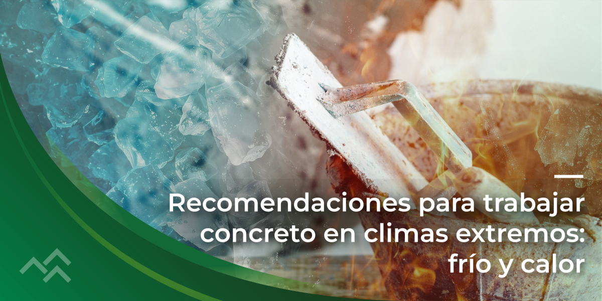 Recomendaciones para trabajar concreto en climas extremos: frío y calor